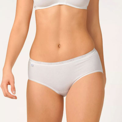 BASIC-+-Slip-taille-haute-Sloggi lingerie-Blanc-1